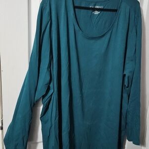 Catherines Teal Long Sleeve Women's Top